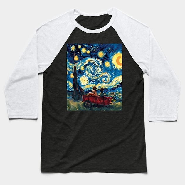 Calvin and Hobbes Animation Baseball T-Shirt by QuickMart